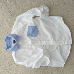 Janie and jack button white shirt